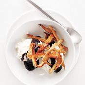 Ice Cream With Cinnamon Crisps