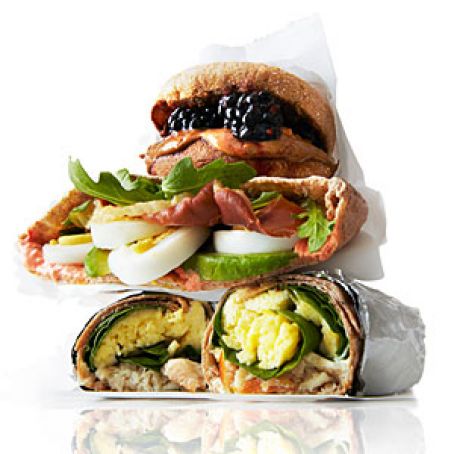 Egg, Avocado, and Crispy Prosciutto Pitas