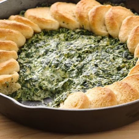 Spinach-Alfredo Skillet Dip