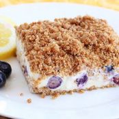 Lemon Blueberry Frozen Crunch Cake