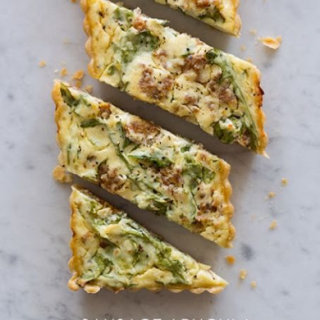 TART - Sausage Arugula Ricotta Tart