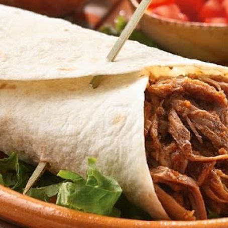 Slow-Cooker Southwestern Pork Burritos
