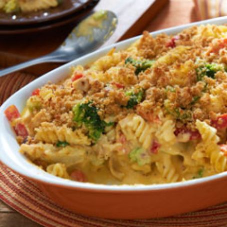 Easy Mac & Cheese Veggie Chicken Casserole