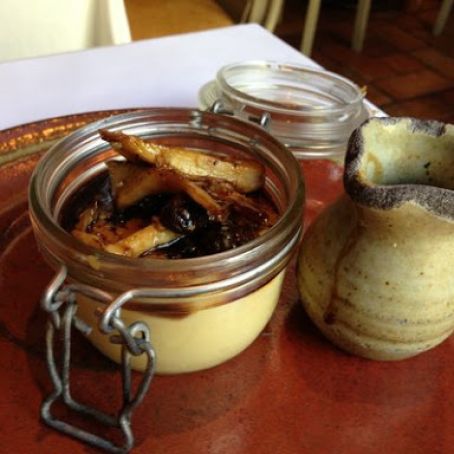 Michael Chiarello’s Polenta under glass w mushrooms and balsamic sauce