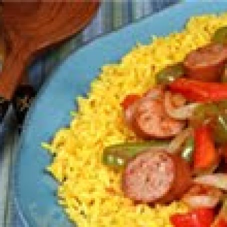 Spicy Yellow Rice w/Smoked Sausage