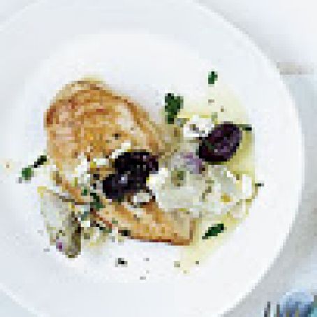 Chicken Breasts with Artichoke-Olive Sauce