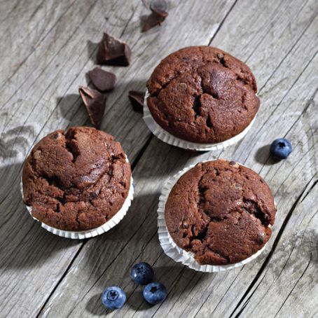 Chocolate Blueberry Muffins