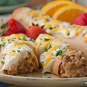 Sausage Filled Crepes