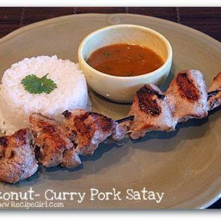 Coconut- Curry Pork Satay