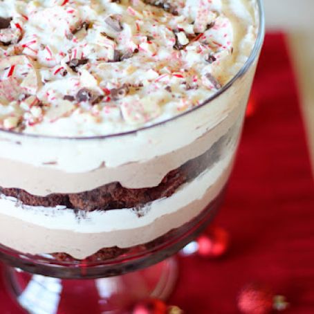 Peppermint Brownie Trifle!