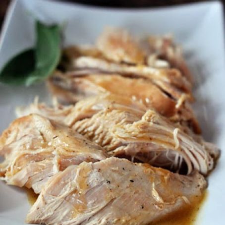 Slow Cooker Turkey with No-Fuss Gravy {Simple Thanksgiving Solution}
