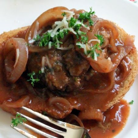 French Onion Salisbury Steak