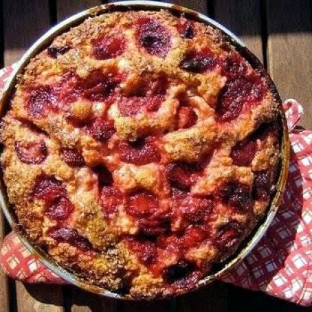 salt-kissed strawberry cake