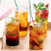 Peach and Mint Iced Tea