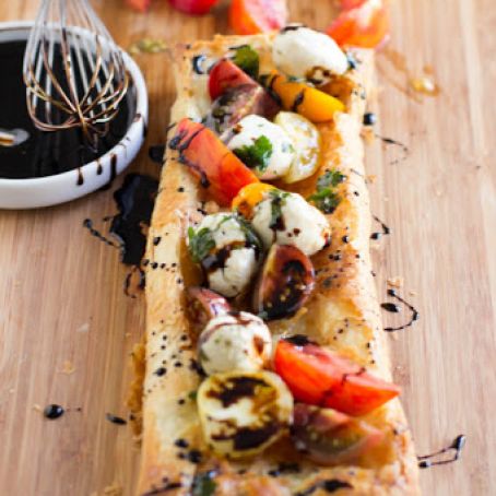 Heirloom Tomato and Mozzarella Tart