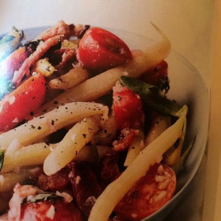 Yellow Wax Beans in Bacon Vinaigrette