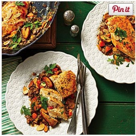 Chicken-and-Wild Rice Skillet Casserole