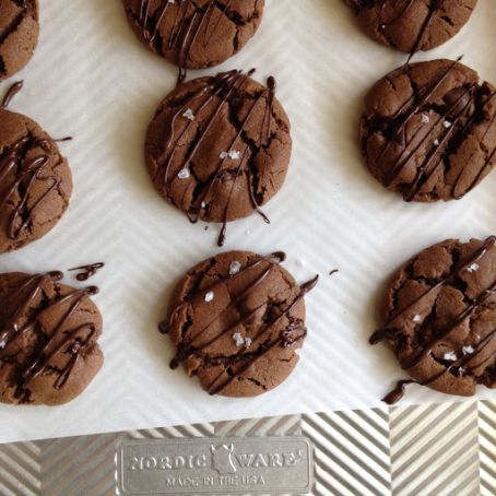 Salted Chocolate and Peanut Butter Cookies