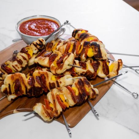 Grilled Pizza on a Stick