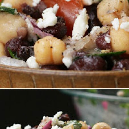 Chickpea And Black Bean Salad