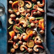 Sheet Tray Shrimp and Potatoes With Lemon