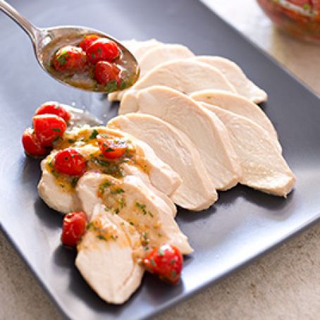 Perfect Poached Chicken Breasts