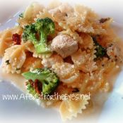 Skillet Chicken with Broccoli, Ziti & Asiago Cheese