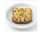 Open-Face Chopped Deviled Egg Sandwich