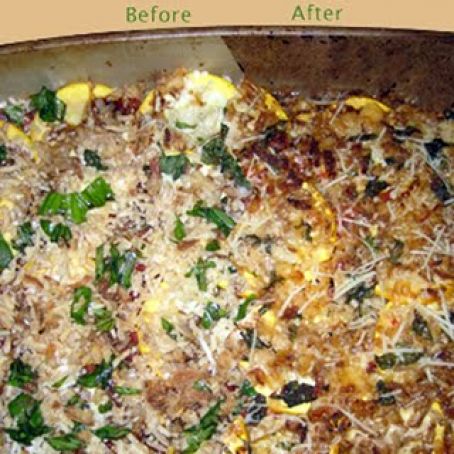 Balsamic Tomato Zucchini Casserole