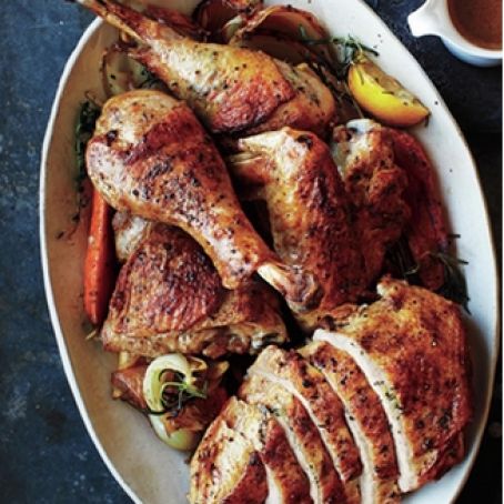 One-Hour Roast Turkey with Thyme Butter