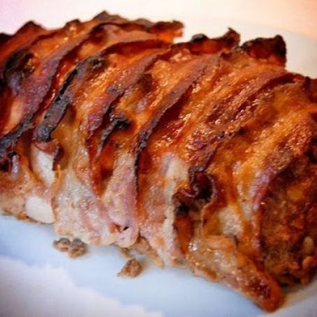 Yummy BBQ Bacon-Wrapped Meatloaf