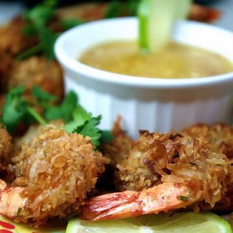 Coconut Lime Shrimp with Mango Dipping Sauce