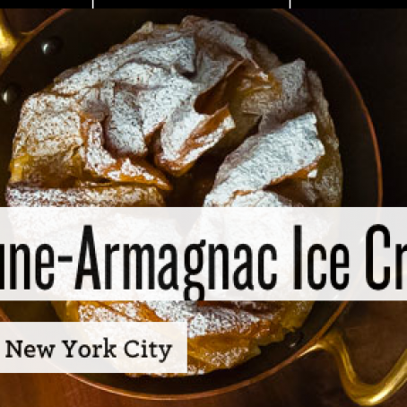 Pear Croustades with Prune-Armagnac Ice Cream