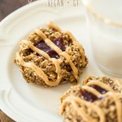 Flourless Thumbprint Breakfast Cookies (Vegan + GF)