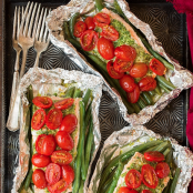 Salmon and Italian Veggies in Foil