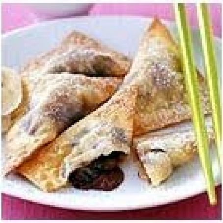 Chocolate Banana Wontons