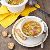 Slow Cooker Autumn Harvest Veggie Soup
