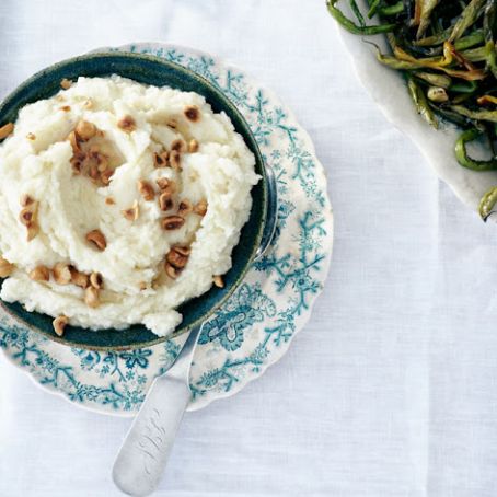 Veggies: Celery Root Purée with Toasted Hazelnuts