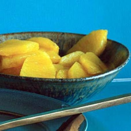 PINEAPPLE IN GINGER RUM SYRUP