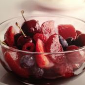 Red Fruit Salad with Berries