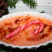 Candy Cane Creme brulee