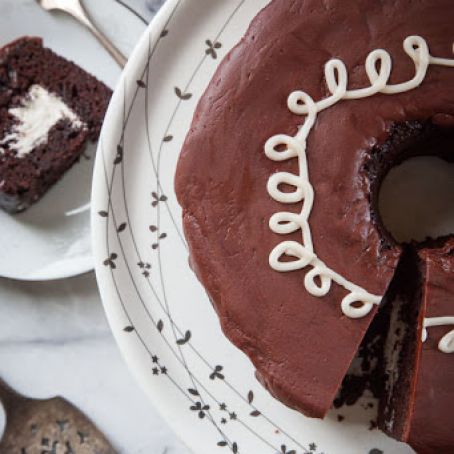 Creme Filled Chocolate Bundt Cake