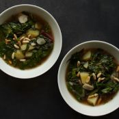 Three-Greens Soup with Spinach Gremolata