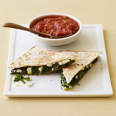 Spanakopita Quesadillas
