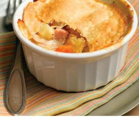Chicken Potpies with Ham