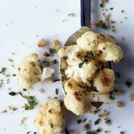 Roasted Cauliflower with Herbed Breadcrumbs