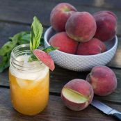 Peach Basil Margaritas