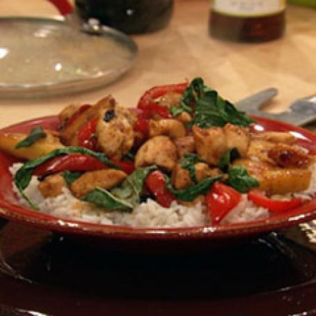 Thai-Style Chicken with Basil and Pineapple