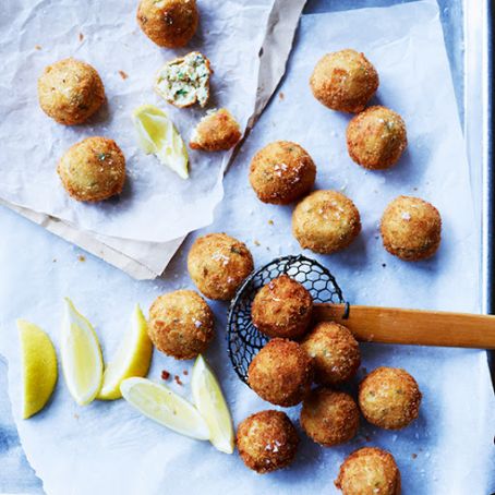 Fried Italian Turkey-and-Cheese Meatballs