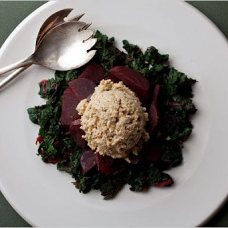 TURKISH TARATOR SAUCE w/BEETS & GREENS